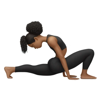 Fit women with white skin doing crow pose  sticker