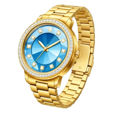 diamond watch on a wrist sticker