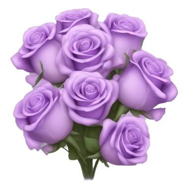 Bouquet of light purple roses ￼ sticker