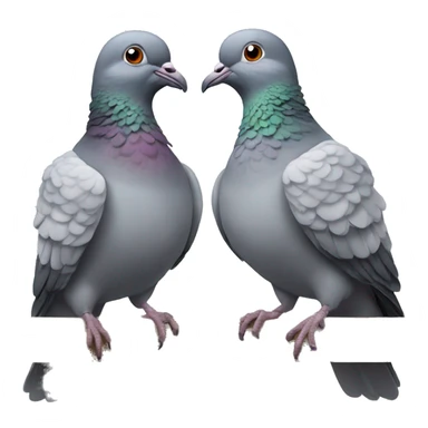 Two pigeons  sticker