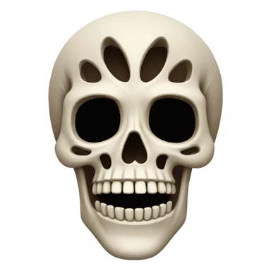 skeleton. Show from the top sticker