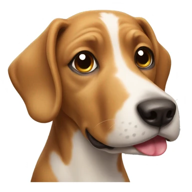 dog with tongue out sticker