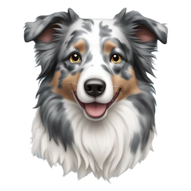 Blue Merle Border Collie  sticker