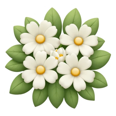 One White flowers  sticker