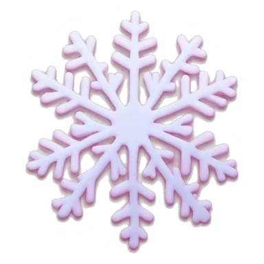 pastel pink snowflake  sticker