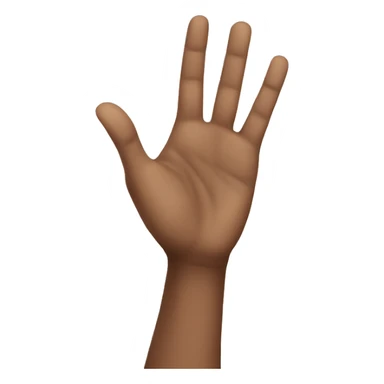 W hands gesture sticker