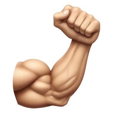muscle arm sticker