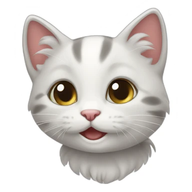 happy kitten sticker
