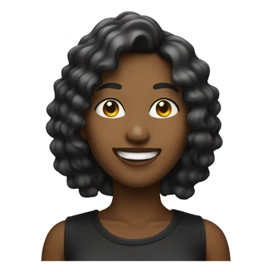 Female Musician smiling sticker