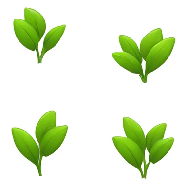 Clockwise Arrows and Seedling emoji, in one emoji. mix them  together sticker