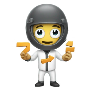 Holding sign that says mech fault  sticker