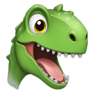 Dinosaur crying with laughter sticker