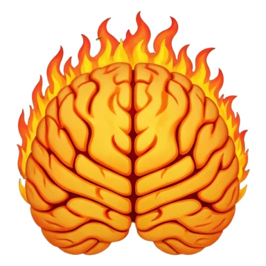 brain on fire sticker