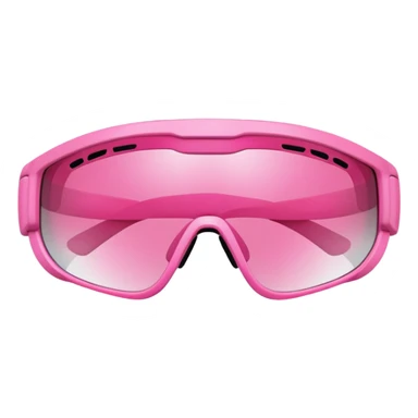 chunky pink sport sunglasses with protective visor lens, substantial build sticker
