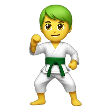 Karateka Green belt sticker