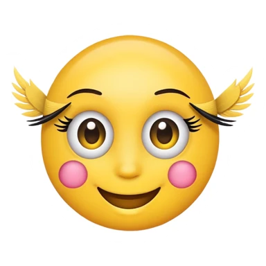 Emoji with Lashes  sticker
