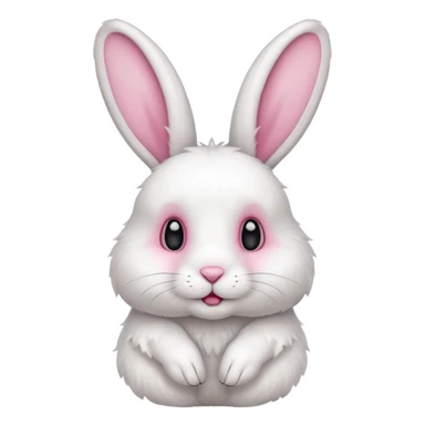 High resolution of a whole body rabbit sticker
