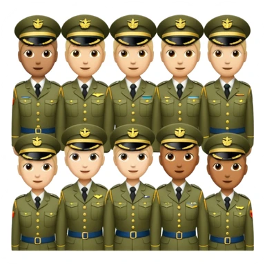 Swedish military ranks emojis sticker