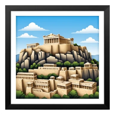 acropolis of athens sticker