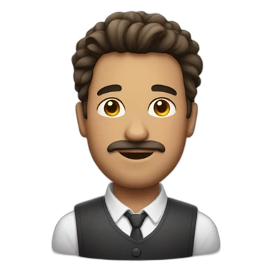 Homme très gros et pas de cheveux sticker