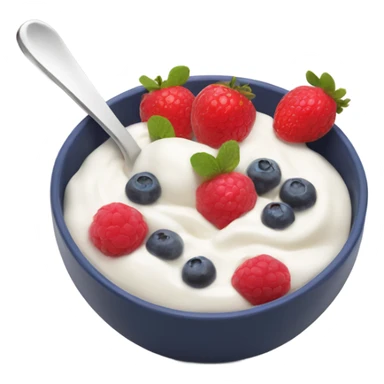 Yogurt bowl with fruit  sticker