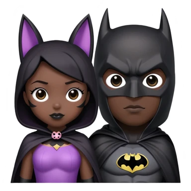 kuromi and batman sticker
