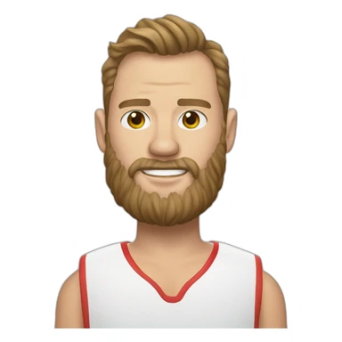 Jonathan Toews as beach bum with beard sticker