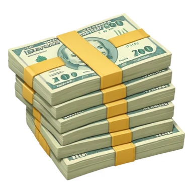 Create money using rupiah currency sticker