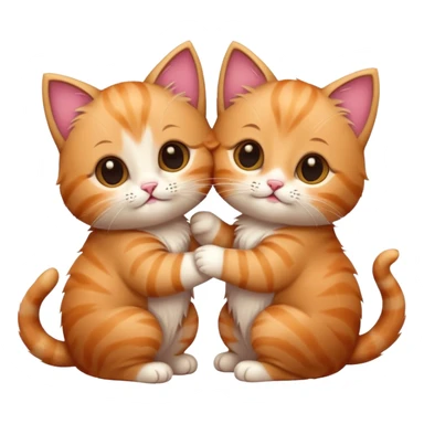 dos gatitos enamorados  sticker