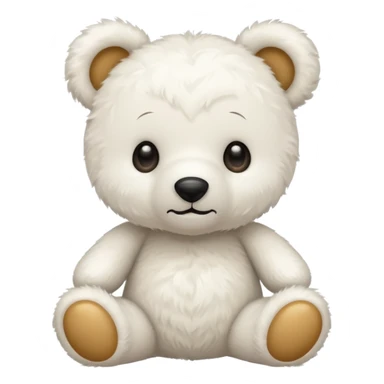 Oso de peluche blanco cute sticker