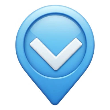 Verificación azul con un chulito blanco  que el emoji s|a sticker