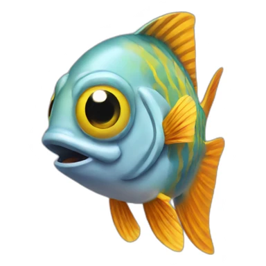 fish pat sticker
