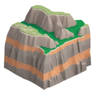 Badlands National Park isometric sticker