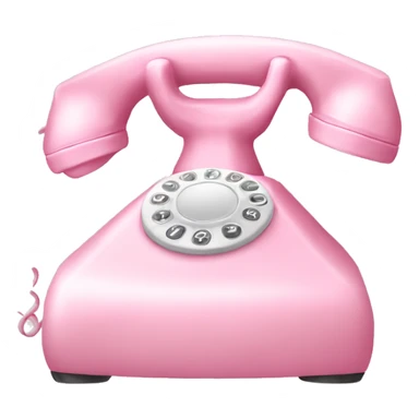 Baby pink telephone  sticker