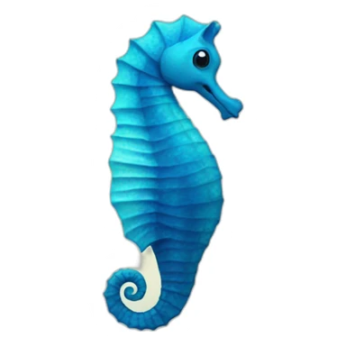 blue seahorse sticker