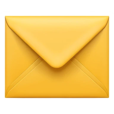 yellow letter envelope sticker