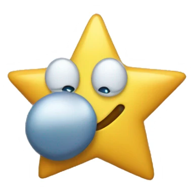 Star eyes blowing a kiss  sticker