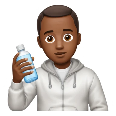 Diddy holding baby oil sticker