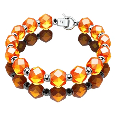 low poly fire bracelet gems sticker