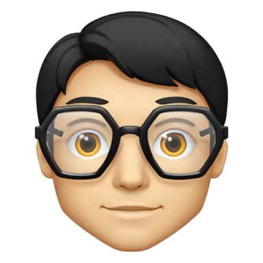 hexagon glasses sticker