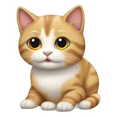 cute calm cat sticker