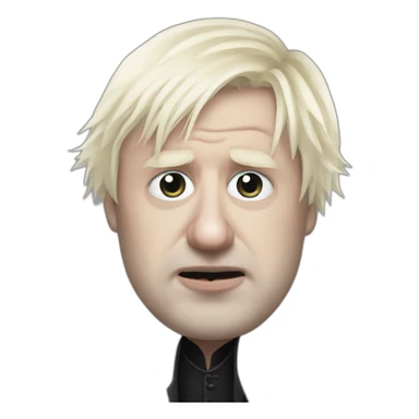 goth boris johnson sticker