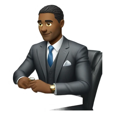 Rich man betting on sports sticker