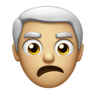 Thumbs down angry face sticker