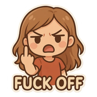 Fuck off sticker sticker