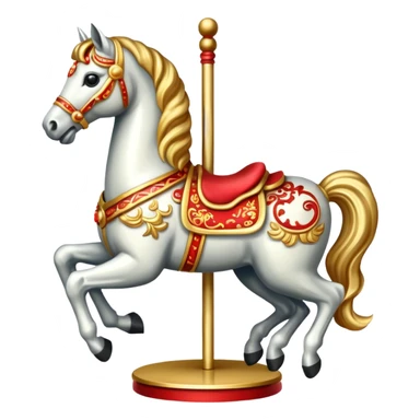 Chinese new year 马，旋转木马🎠 sticker