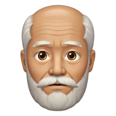 Old man japanese with salt and pepper beard sticker