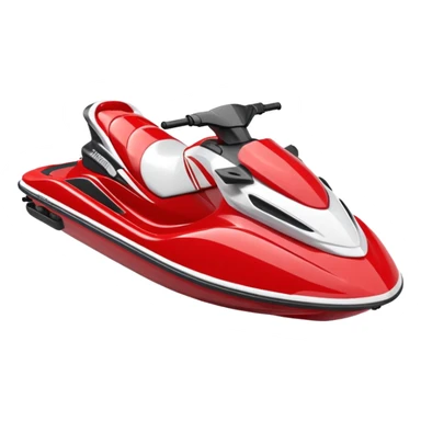 red and white jet ski sticker