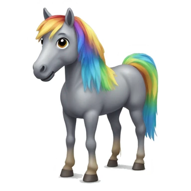 Rainbow horse  sticker