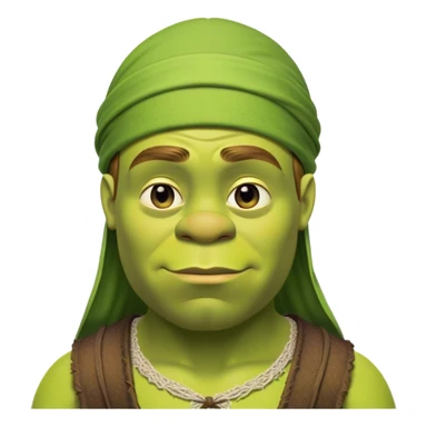 Shrek with a durag sticker